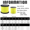 RIKIMARU Braid Pro 8X (Lemon Yellow, 130LB(0.55mm)-1000Yds)