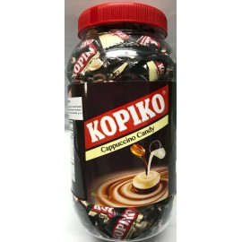 Kopiko 1 Jar, Kopiko Cappuccino Candy or Coffee Candy 28.2 Oz Bulk 200 Pieces of Candy - 1 Jar - Cappuccino Candy 28.2 Oz