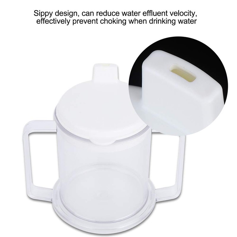 Double Handle Cup with Lid, Lightweight Water Drinking Cup, Leak-proof