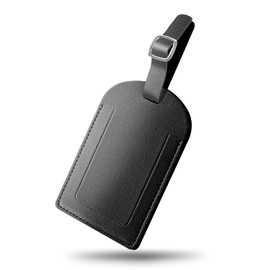 PTGRSWK Luggage Tag - PU Leather Privacy Cover Suitcase ID Label with Stainless Steel Buckle, Durable Travel Bag Tag for Suitcase Backpack Briefcase