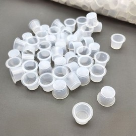 Round plastic tattoo ink pigment cup (WFIQE17) / 원형 플라스틱 타투잉크 색소 컵 (WFIQE17)