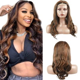 Zeslaerr 32 Inch Glueless Human Hair Wig p4/30 Ombre 150% Density 5X5 HD Lace Front Wig Human Hair Pre Plucked With Baby Hair 100% Unprocessed Body Wave Human Hair Wigs For Women