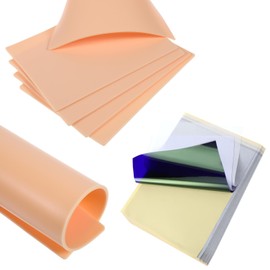 Tattoo Practice Skins Fake Tattoos Skin, 5Pcs 3mm Fake Skins, 35Pcs Tattoos Paper Stencil Paper for Beginners and Artists Supplies