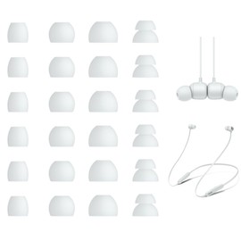 Zotech Replacement Earbud Tips for Beats Flex Earbuds, 12 Pairs S/M/L/D Sizes, Soft Silicone, Grey