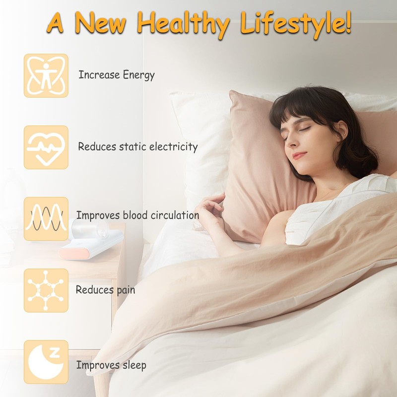 Grounding Bed Sheet, Conductive Grounding Mat for Better Sleep, Grounding
