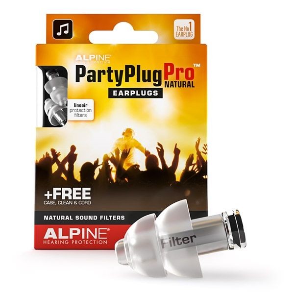 Alpine Party Plug Pro Natural Earplugs Ωτοασπίδες για τη Μουσική 1 ζευγάρι