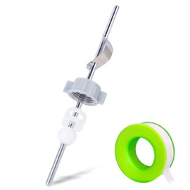 FullMayPro Lavatory Pop-Up Center Piece Assembly,Pop-Up Drain Repair Kit,Fits Most Popular Brands,Replacement Bathroom Sink Pivot Rod,15MM Ball, Chrome（1PC）