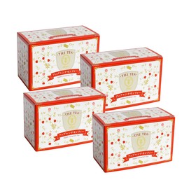 TYAZEN 020171 Apple Cinnamon Tea, Domestic Processing, 4 Boxes x 12 Packets, Flavored Tea, Fruit Tea, Tea Bag