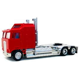 DCD Kenworth K100 with 5-Bar Grill and XXL Chassis Red 1/87 (HO) Plastic Model by Promotex