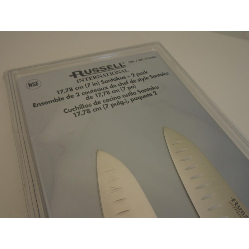 Russell International 7" Santoku Knife, 2 count Value Pack