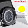 SHENKENUO Full LED Fog Lights Lamps Fit For 2003-2006 GMC