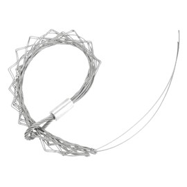 MECCANIXITY 35-48mm OD Cable Pulling Socks Grip 0.86m Wrap-Type Side Pull Wire Mesh Puller Socks Grip Stainless Steel Wire Pulling Tools