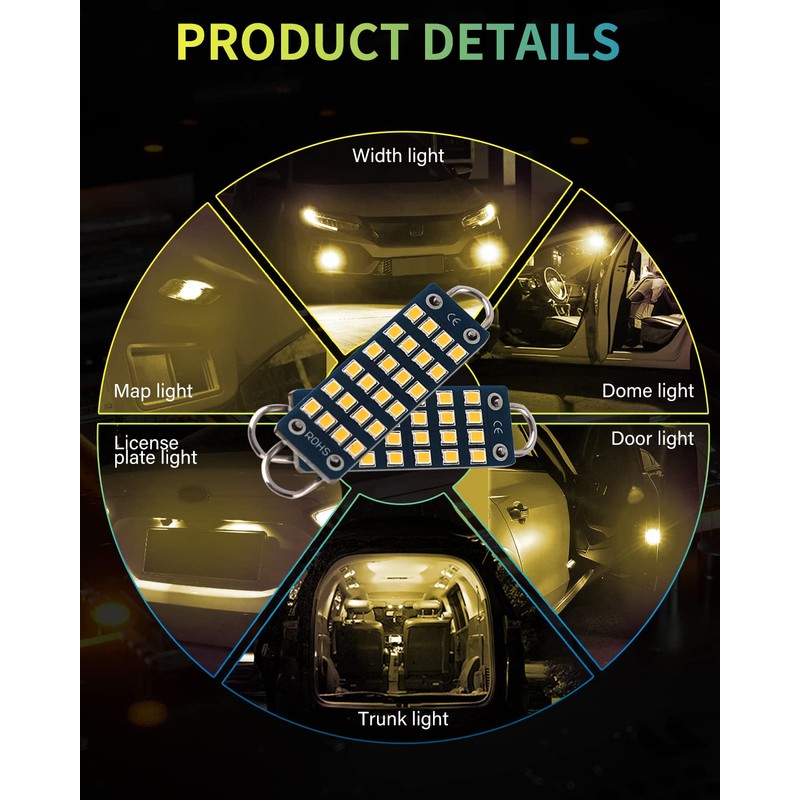 YONGMING 561 LED Bulb 211-2 212-2 Led Bulb 44mm 1.73"