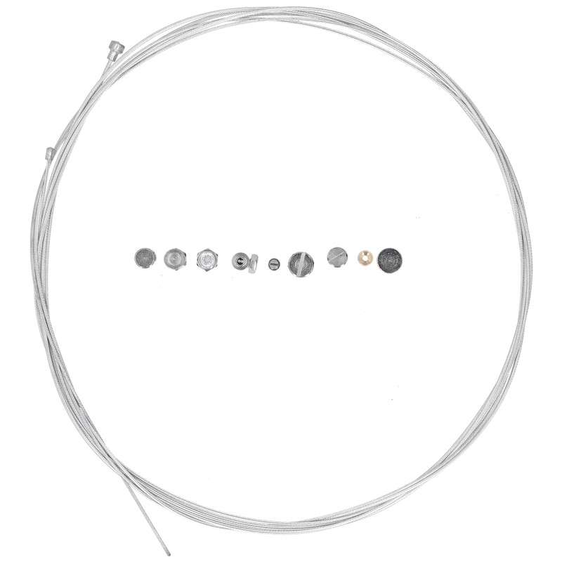 2 Meters Steel Brake Cable with 9pcs Repair Nipples Accessories