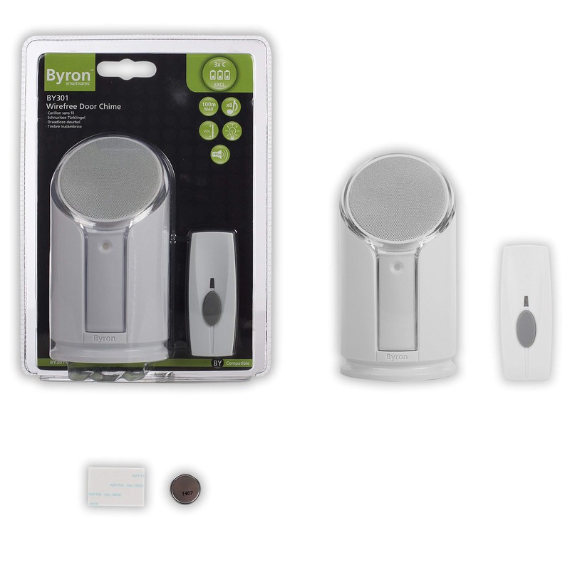 Byron Sentry BY301 100m Extra Loud Wireless Portable Door Chime