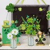 Phliofd 2 Pack St. Patrick's Day Floral Pick in Vase,