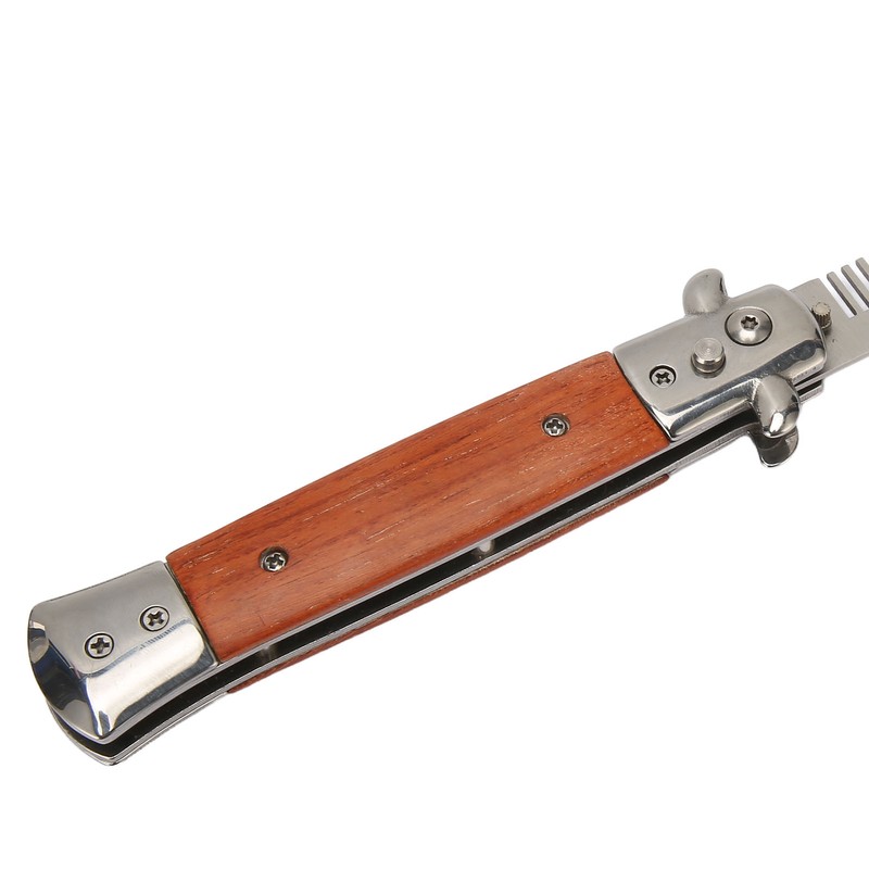 Switchblade Comb Automatic Push Button Spring Pocket Handle Folding Knife