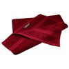 Lashuma Embroidered Hand Towel Red Ruby with Monogram, Terry Towelling