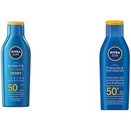 Nivea Sun Protector Solar Loción Fps 50  Protect  Refresh, 200ml  Sun Protector Solar Hidratante Fps 50  Protect  Moisture, 200ml