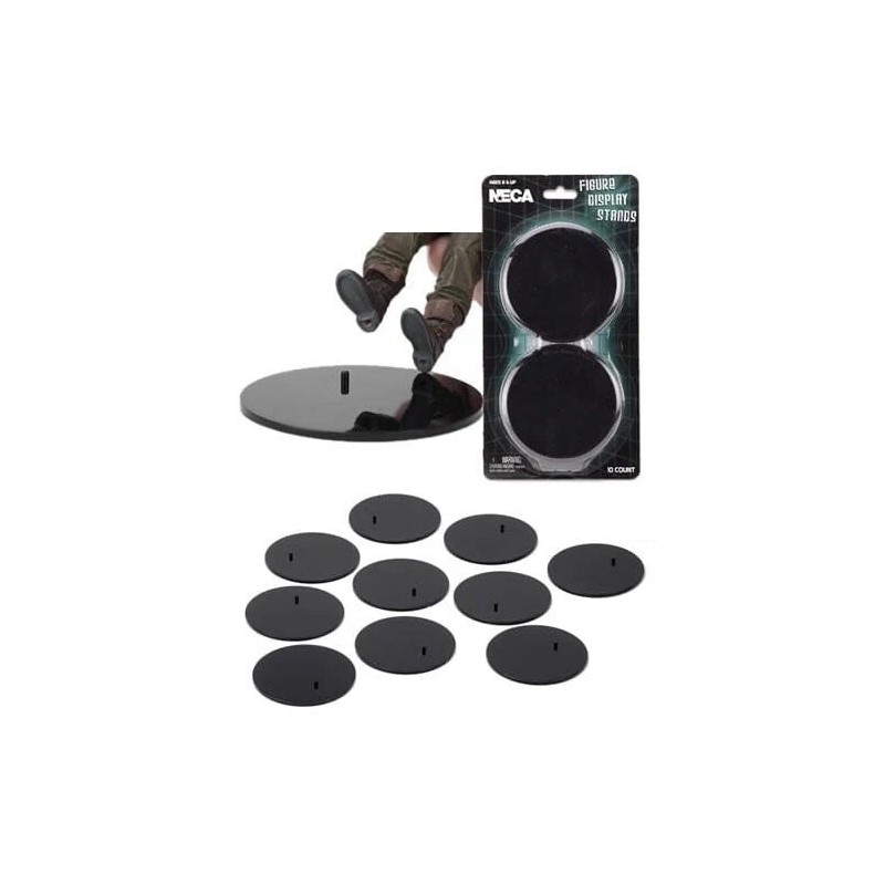 NECA Action Figure Black Display Stand 10-Pack