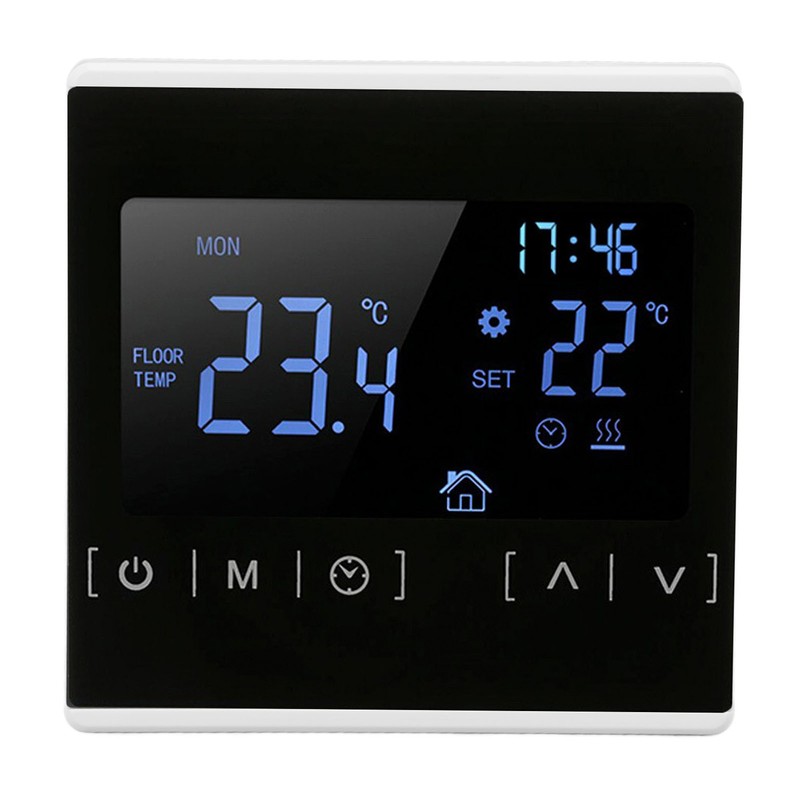 Smart Thermostat Backlit Touch Screen Dual Control Temperature Controller for