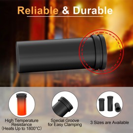 Nelyrho High Purity Graphite Crucible, 1kg High-Temperature Resistant Crucibles for Melting Metal Gold, Silver, Copper, Compatible with Electric Furnaces, Metal Casting & Refining