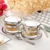 Honeydak 2 Set Stainless Steel Endurance Salt Server with Spoon