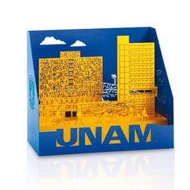 | PopUp Desplegable Decorativo de Cartulina Recortada a Laser | Tema Escena UNAM | Decoración Souvenir Recuerdo de México