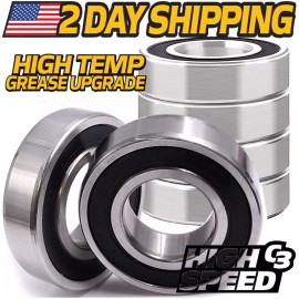 HD Switch (6 Pk) Spindle Rebuild Bearings fits Exmark 116-3344 Lazer Z w/C3 Hi-Temp Grease