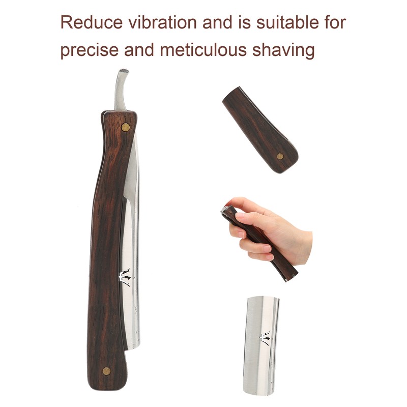 Men Manual Shaving Blade Holder Folding Shaving Knife Rack with