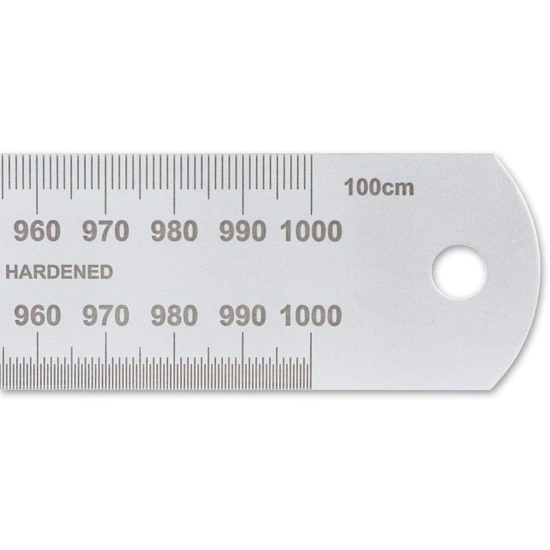 Axminster Precision Stainless Steel Metric Rule - 1,000mm
