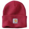 Carhartt Unisex Knit Cuffed Beanie (Closeout) Hat, Industry Red, Einheitsgröße