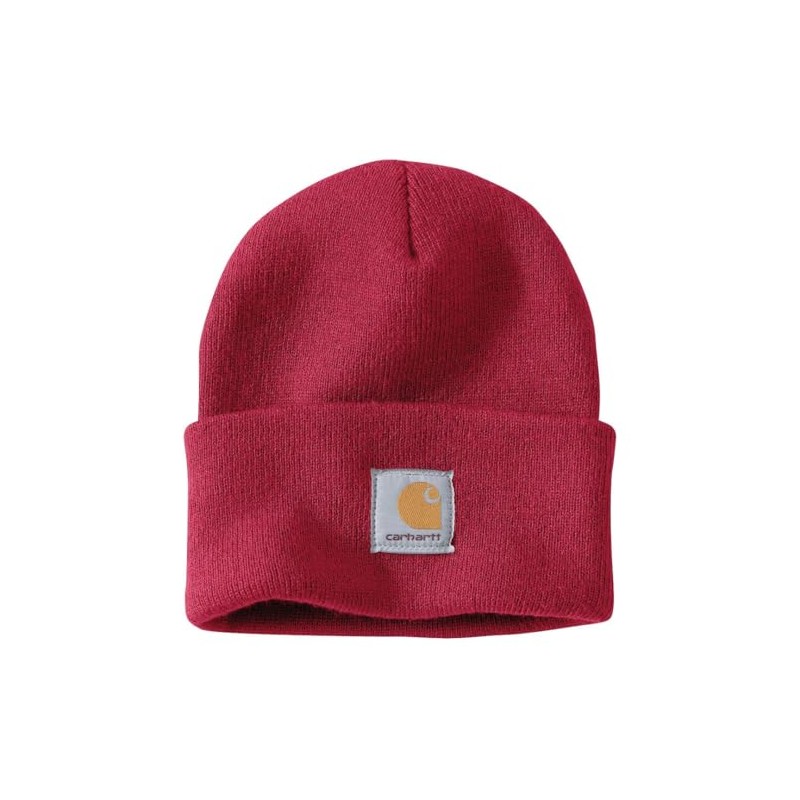 Carhartt Unisex Knit Cuffed Beanie (Closeout) Hat, Industry Red, Einheitsgröße