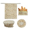 Aphohome Beeswax Bread Bag and Multi - Use Wrap Set,