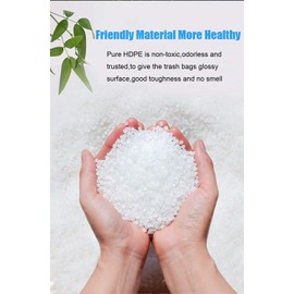 Feiupe 10 Gallon Drawstring Trash Bag Garbage Bag Trash Can Liner,0.9 Mil,90 Count (Black, 10 Gallon)