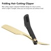 Foldable Beard Clipper Stainless Steel Safety Manual Vintage Straight Clipper