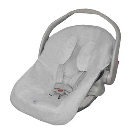 Nap Baby Funda para Portabebé con resorte ajustable, 100% algodón, hipoalargénica - Gris