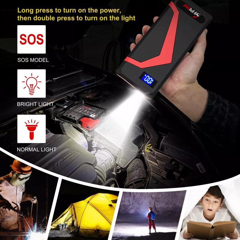 SYPOM 4150A Peak Jump Starter Battery Pack - 12V jump