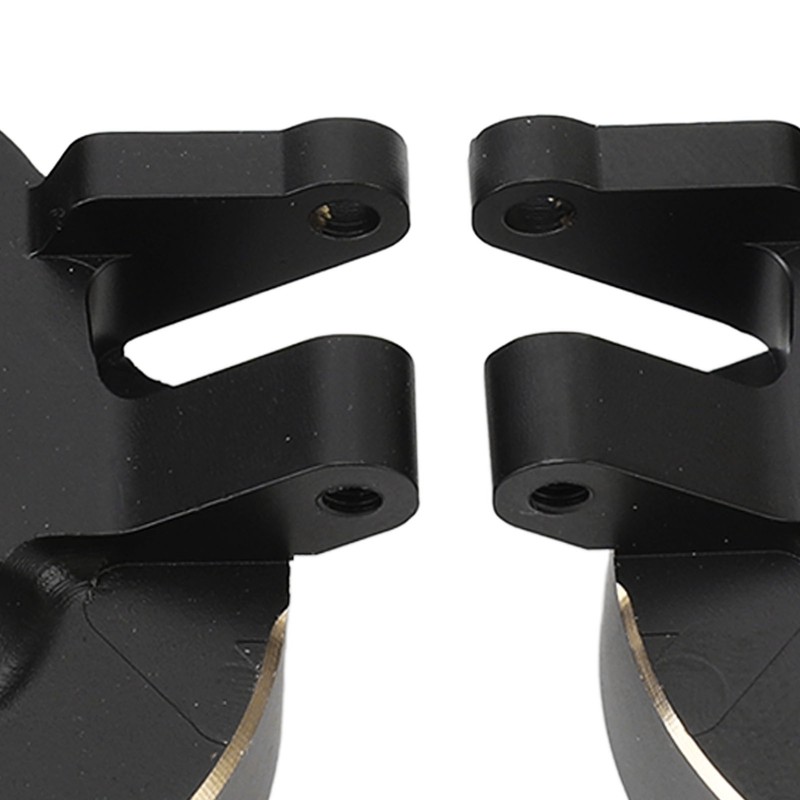 2Pcs RC Steering Knuckles Black Coated Brass Front Steering Knuckles