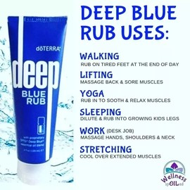 DoTERRA Deep Blue doterra Rub Body Cream - 4 oz EXP:2026