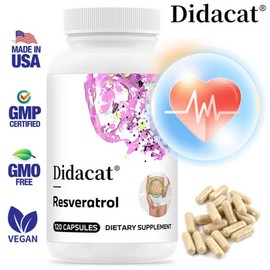 Resveratrol Capsules - Niacinamide Nucleoside Quercetin Plant and Trans Resveratrol - Supports Cellular Energy Production and Metabolism for Healthy Aging Methylation, 3 Count, 120 Servings / 레스베라트롤 캡슐 - 나이아신아마이드 뉴클레오사이드 케르세틴 식물체 및 트랜스 레스베라트롤 - 건강한 노화 메틸화 세포 에너지 생성 및 신진대사 지원, 3개, 120회분