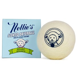 Nellie's Scented Wool Dryerball - Bergamot Scented - Made with 100% Pure New Zealand Wool and Lasts Approximately 50 Drying Loads - Silent in Your Dryer!