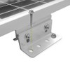 Newpowa Solar Panel Mounting Curved Z Bracket with Nuts and