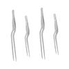 Ciieeo 2sets Kitchen Tongs Tweezers Set Metal Tweezers Fish Bone