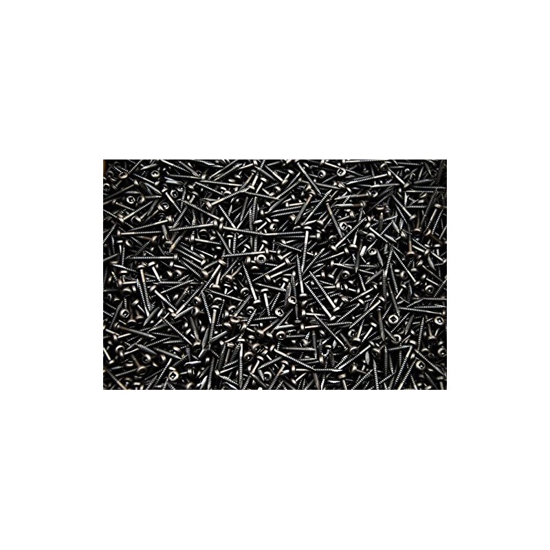 (1000) Square Drive Pan Head 6 x 1-1/4 Fine Face