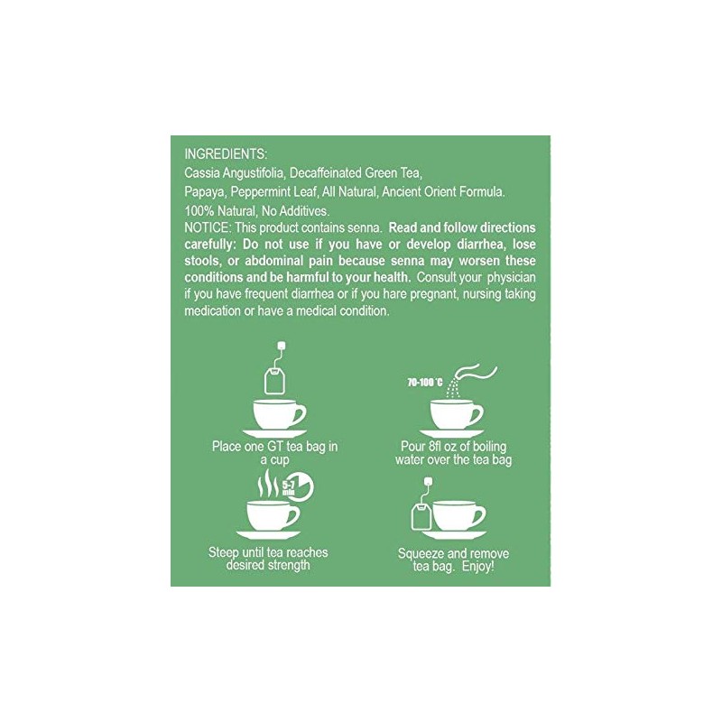 Dieter's Green Tea (Extra Strength) (20 Tea Bags) 4-Pack