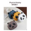 LOHGOU Panda Shape Double Zipper Coin Purse Coin Case PU