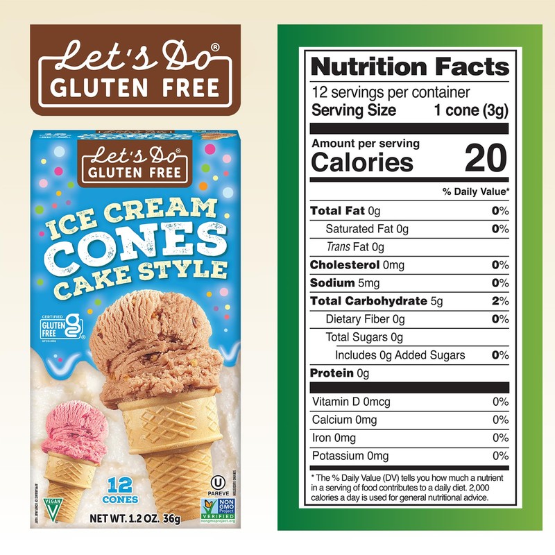 Lets Do Gluten Free Ice Cream Cones - Sugar Cones