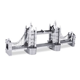 Fascinations MMS022 - Metal Earth 502566 - London Tower Bridge, lasergeschnittener 3D-Konstruktionsbausatz, 2 Metallplatinen, ab 14 Jahren
