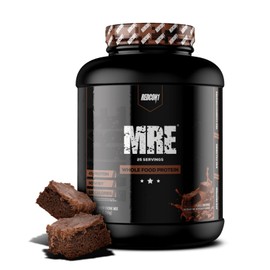 REDCON1 REDCON1 MRE Protein Powder, Fudge Brownie - Meal Replacement Protein Blend Made with MCT Oil & Whole Foods - Protein with Natural Ingredients to Aid in Muscle Recovery (25 Servings)